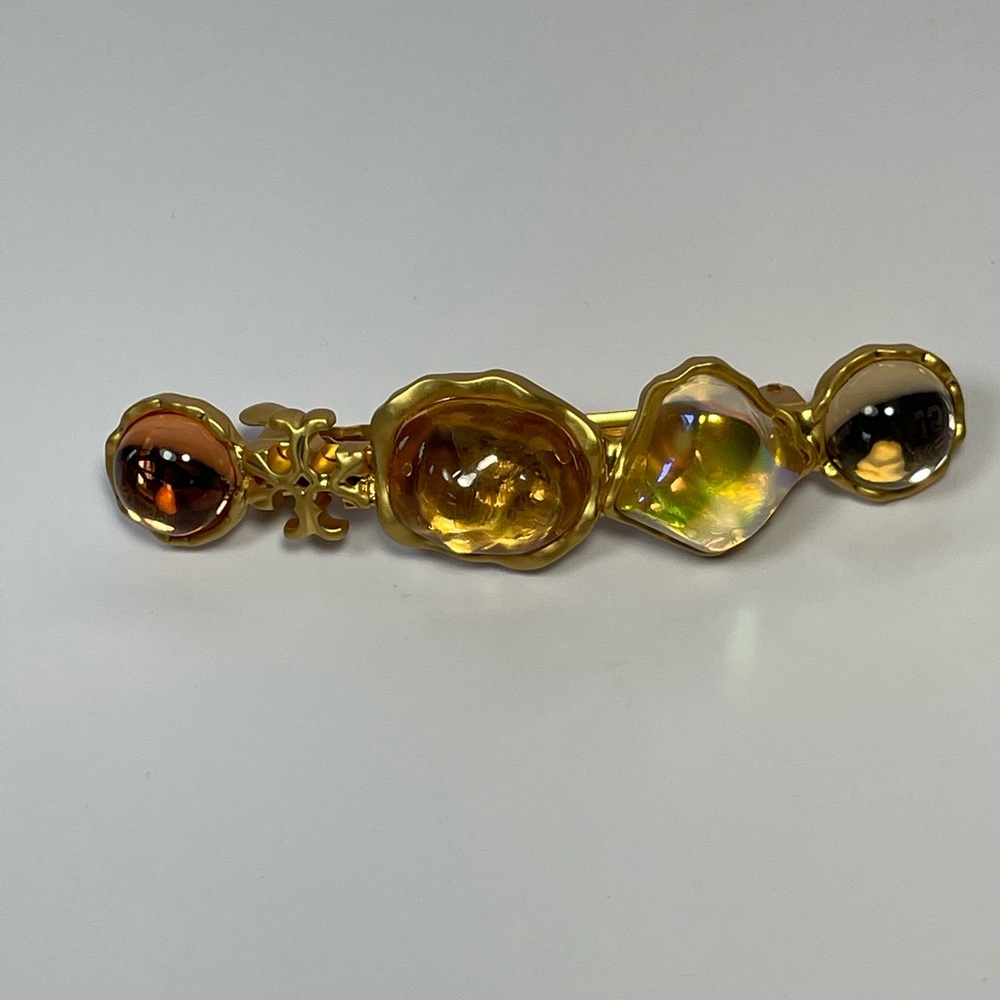 Tory Burch "Roxanne Barrette" in Rolled Brass/ Amber| NEW!